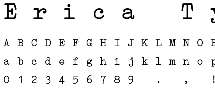 Erica Type Italic font